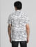 White Abstract Print Short Sleeves Shirt_409399+4